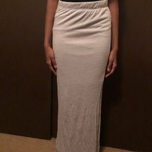 Grey maxi skirt